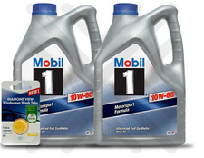 Mobil 1 10W-60 10 Litres 10L (2 X 5L) Car Engine Oil  + 5L SCREEN WASH TAB