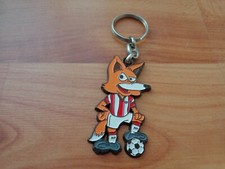 VINTAGE PSV PHOXY FOX MASCOT FOOTBALL KEYRING KEYCHAIN METAL CAR BADGE