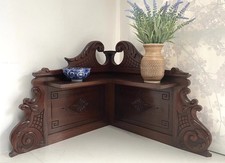Antique Corner Shelf  Mahogany