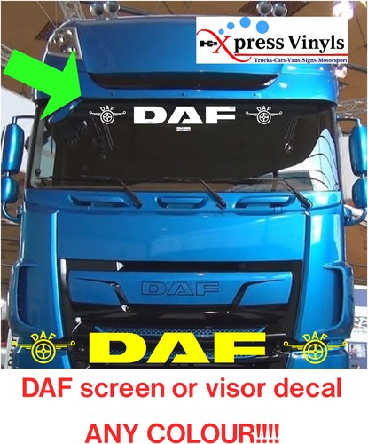 Daf windscreen decal 3 - x, 1.