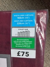 Pair of Brand New Lined Dunelm