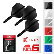 K Flex Integrated Dart Stems and Flights Set No6 - Darts Accessories