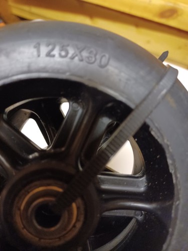 Wheelchair castors 125x30 - wheelchair,