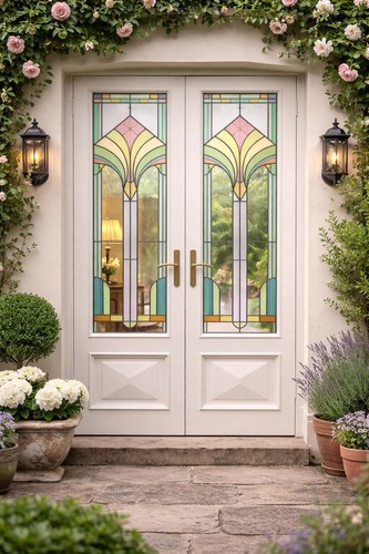Art deco stained - stained, front
