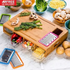 Bamboo Cutting Board with 4