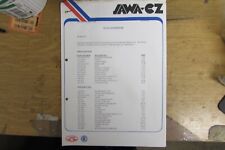 1998 JAWA-CZ PARTS DISTRIBUTION MANUAL