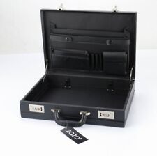 Executive Faux Leather Business Briefcase Attache Travel Case Work Bag