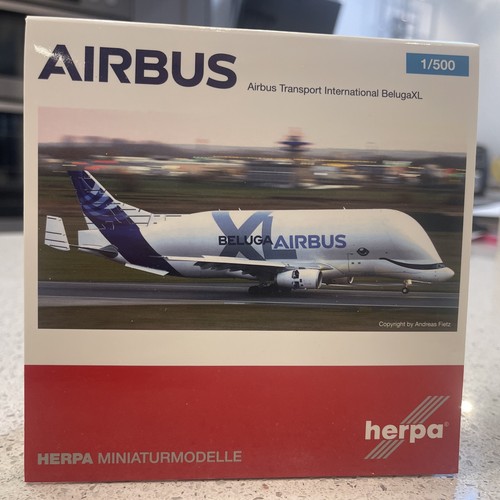 Herpa 500 airbus beluga xl - herpa, 1:500