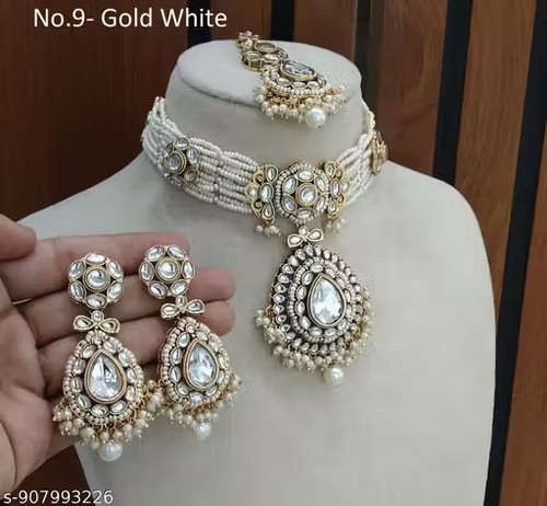 Gold plated jewellery set - jewellery, set,rani
