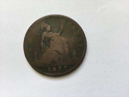 1877 one penny - -,