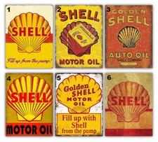 Shell Motor Oil Style Retro