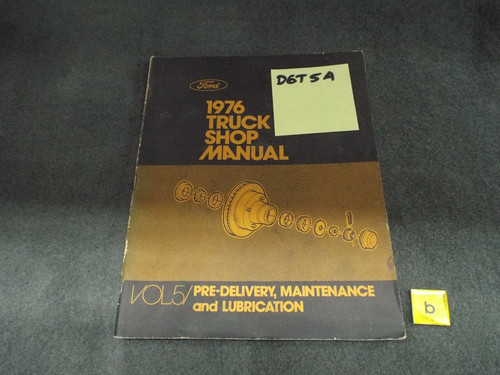 Shop manual predelivery 1976 - shop,