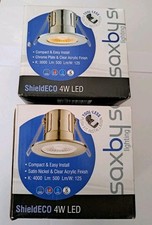 Saxby ShieldECO Fire Rated 4W 500 Lumens LED Dimmable Bathroom Downlight IP65