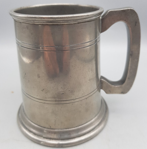 Vintage glass bottomed half - vintage,