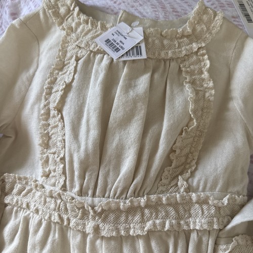 Bonpoint dress girls cream - dress,