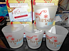 YANKEE CANDLE PAST CHRISTMAS PRESENT CANDLE HOLDER 2014 LTD EDT  NEVER USED
