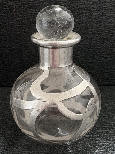 Antique glass perfume bottle - glass,
