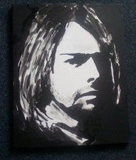 KURT COBAIN..NIRVANA   ORIGINAL CANVAS PAINTING..20 x 16 ins INS,