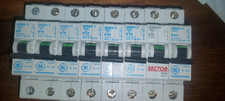 GENERAL ELECTRIC SECTOR MCB TYPE B 6A,  &  32A,   TRIP SWITCH SERIES E