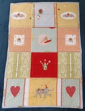 IKEA Baby Blanket Quilt Comforter Patchwork crown heart cake car 80x110 GoodUsed