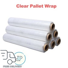 2x Clear Pallet Wrap Stretch