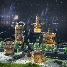 ROKR 3D Wooden Puzzle Mechanical Music Box LED Model Kit Decor Toy Xmas Gift