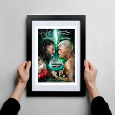 WRESTLEMANIA 40 XL ROMAN REIGNS CODY RHODES SIGNED POSTER PRINT PHOTO AUTOGRAPH