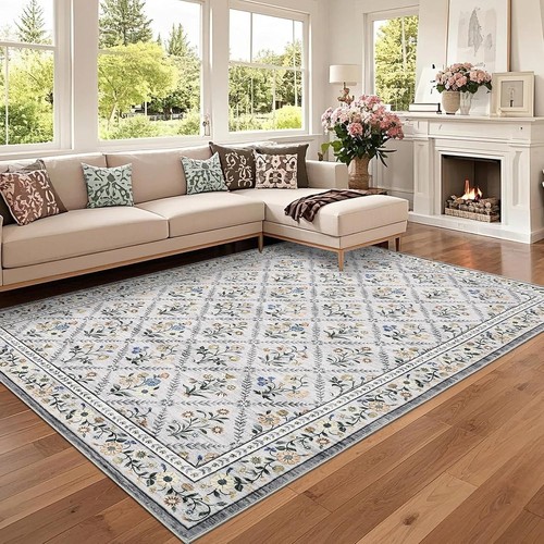 Fairystyle floral rug washable - fairystyle,