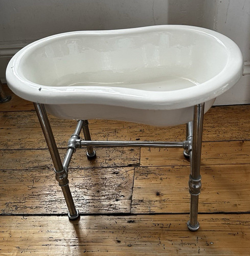 Vintage enamel baby - vintage,