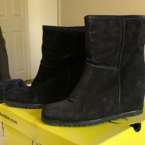 Women black suede - black,