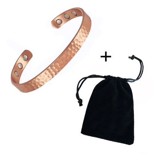 Magnetic copper bracelet rose - magnetic,