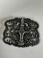 Y2K Grunge Cross Fleur de Leis