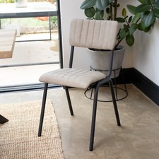 Cream upholstered dining - cream,