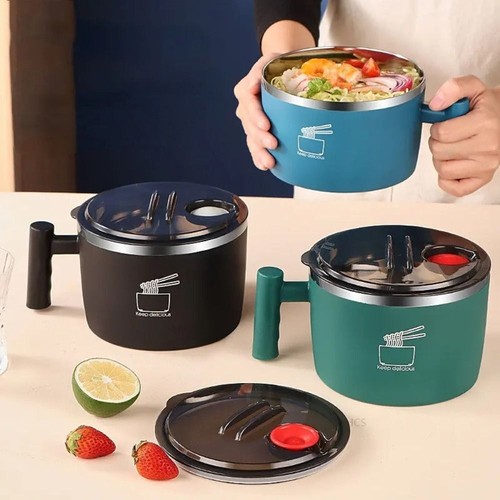 Stainless steel ramen bowl - stainless,