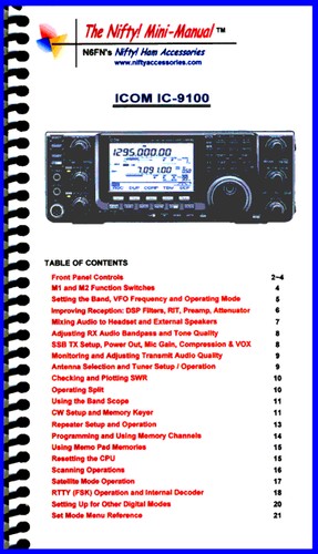 Icom 9100 nifty quick - nifty,