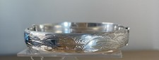 Vintage Sterling Silver Hallmarked Hinged Bangle