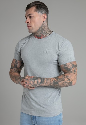 Siksilk mens grey marl shirt - siksilk,