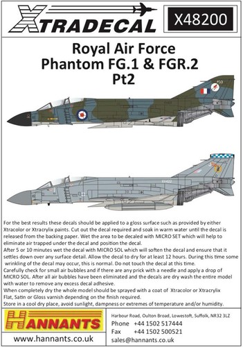 Xtradecal x48200 phantom - 1:48,