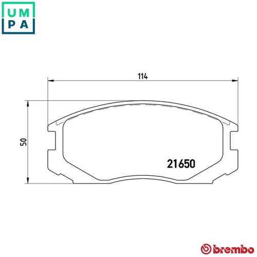 Brake pad set - brake, 54