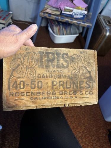 Vintage wooden fruit - wooden, box