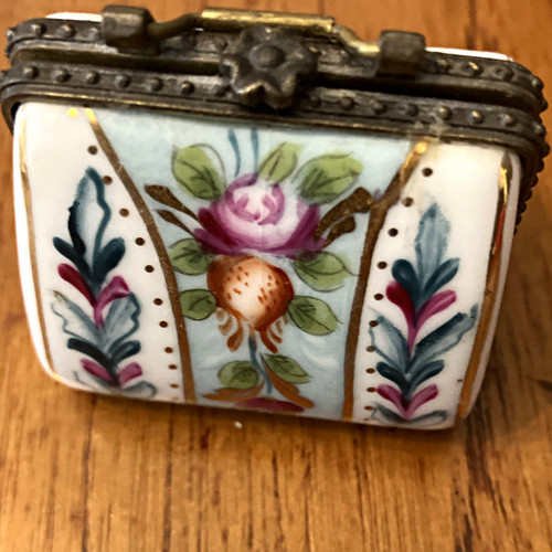 Small floral ceramic trinket - floral,