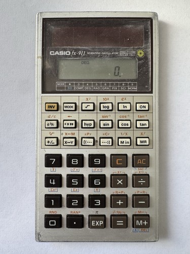 Vintage 1980 casio 911 - vintage, fx-911