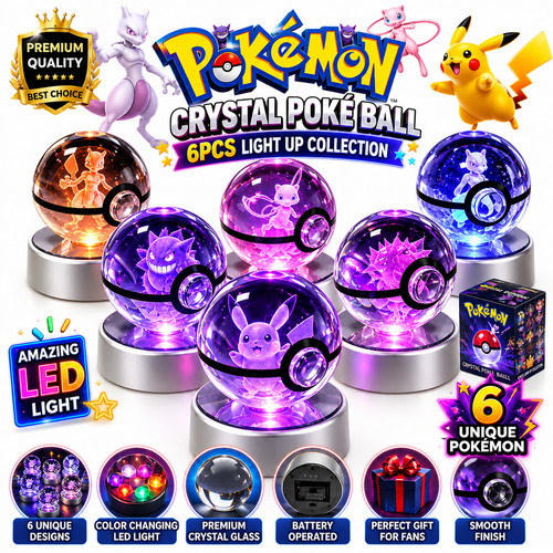 Pokemon crystal ball led - led, night