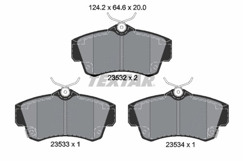 Front brake pad - front,