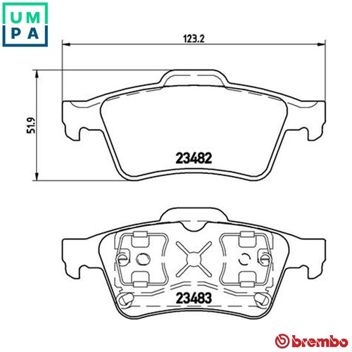 Brake pad set disc - set, 59