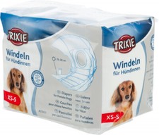 Trixie Female Dog Diapers Nappies Pants 12 Pack Disposable Bitch Heat In Season