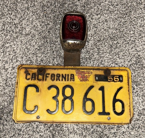 1956 california license plate - 1956,