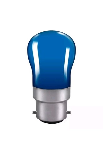 15w b22 pygmy blue bulb - blue, ge