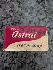 Vintage Astral Cream Soap Bath Size  NOS Sealed Pre Barcode Boxed 1960s