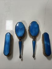 Vtg 1940 Art Deco Blue